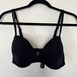 Victoria's Secret Bra Multi Way Lined Coverage Black Soft Comfy Sz 32DD
